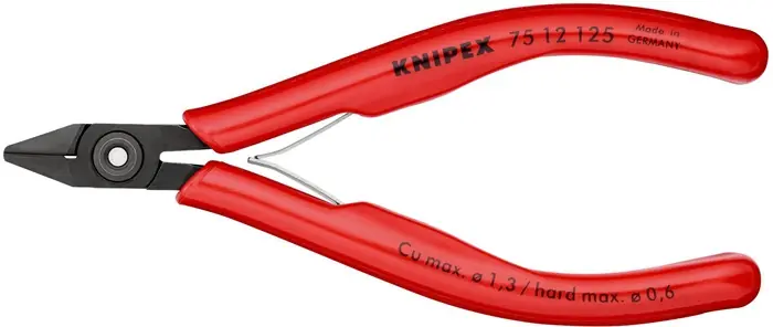 Ausverkauf KNIPEX Elektronik-Seitenschneider 125 mm Form 1ja KNIPEX