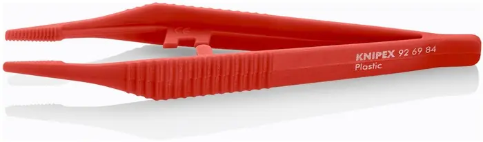 Jetzt Kaufen KNIPEX Kunststoffpinzette 130 mm gerade, Spitzenbreite 3,5mm