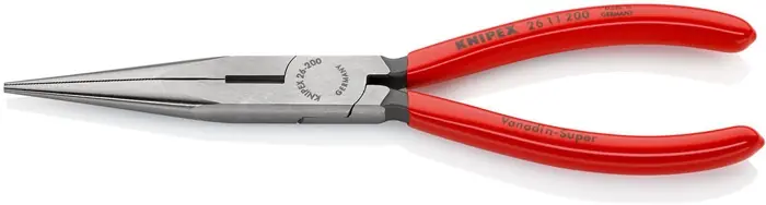 Jetzt Kaufen KNIPEX Flachrundzange 200 mm poliert, gerade, Kunststoff-Überzug