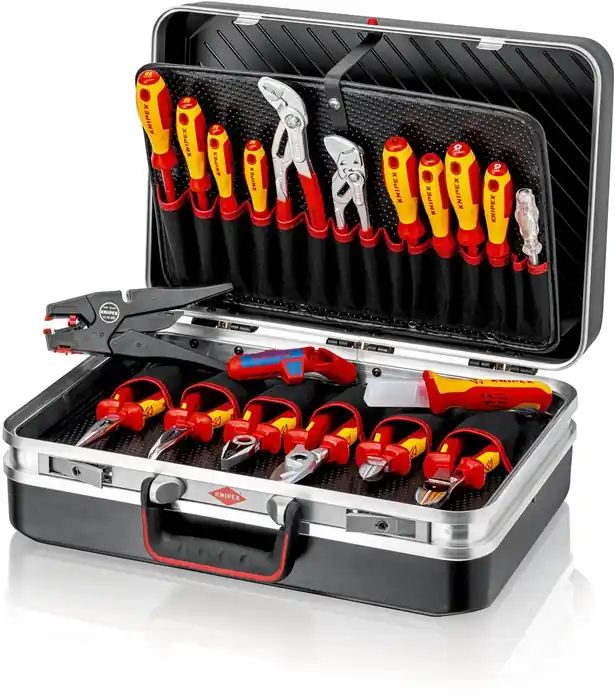 Garantierte Lieferung KNIPEX Werkzeugkoffer 20-teiligoinstallation KNIPEX