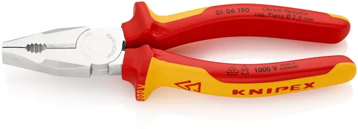 Billig KNIPEX Kombizange VDE verchromt Länge: 190 mm