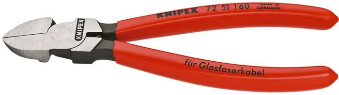 Begrenztes Angebot KNIPEX Seitenschneider 160mm mit Kunststoff-Überzug für Lichtwellenleiter