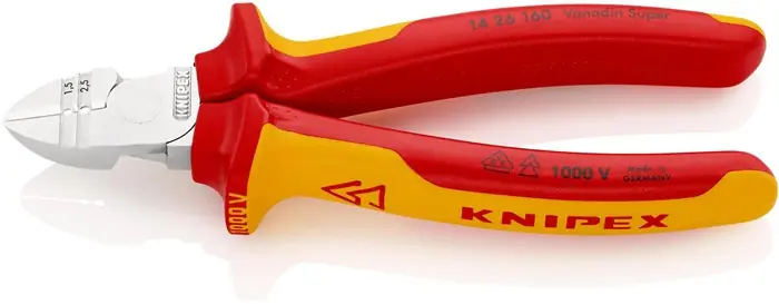 Sofort Bestellen KNIPEX Abisolierseitenschneider 160 mm VDE, Mehrkomponenten-Hüllen