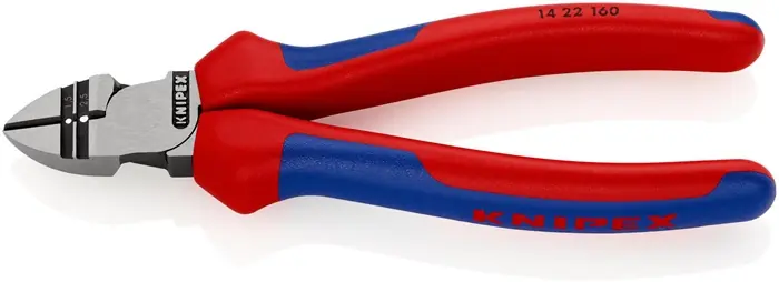 Direktkauf KNIPEX Abisolierseitenschneider 160 mm poliert, Mehrkomponenten-Hüllen