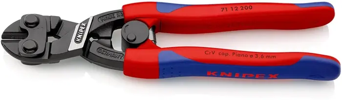 Finale Aktion KNIPEX Kompaktbolzenschneider CoBolt 200 mm, Mehrkomponenten-Hülle, gerade, Form 1