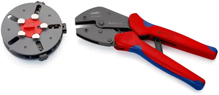 Schnäppchen KNIPEX Crimpzange MultiCrimp 250 mm, 3 WechseleinsätzeNIPEX