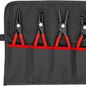 Zertifiziert KNIPEX Präzisionssicherungsringzangensatz 4-teilig in Rolltasche