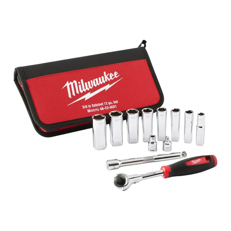 Wochenendangebot Milwaukee Ratschensatz 12-teilig 3/8 Zoll
