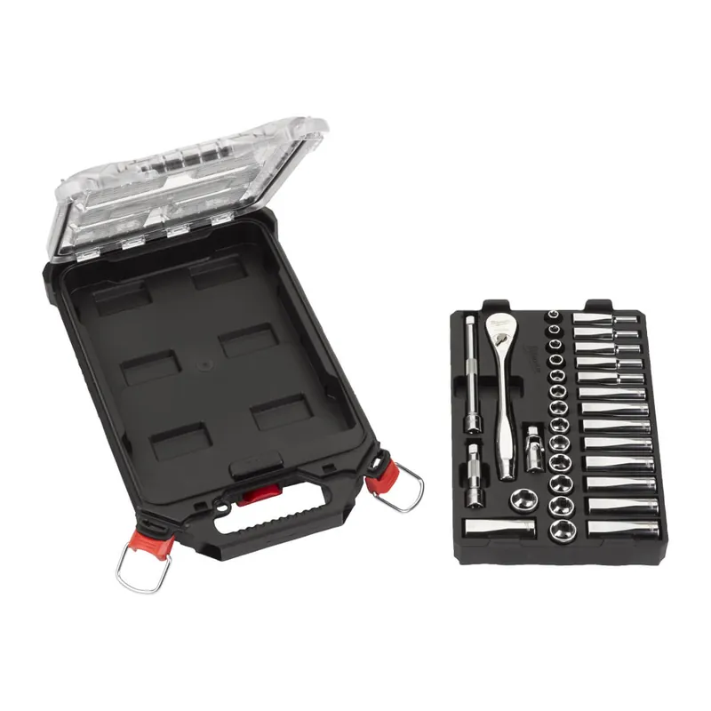Saisonangebot Milwaukee Ratschen- und Steckschlüsseleinsatz Set 3/8 Zoll metrisch 32-teilig