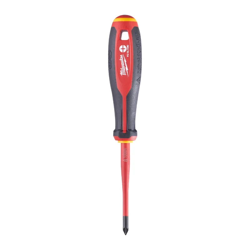Milwaukee Tri-Lobe Schrauberdreher, VDE geprüft, PZ/SL1 x 80 mm Größe: 1 x 80 mm Preisknaller