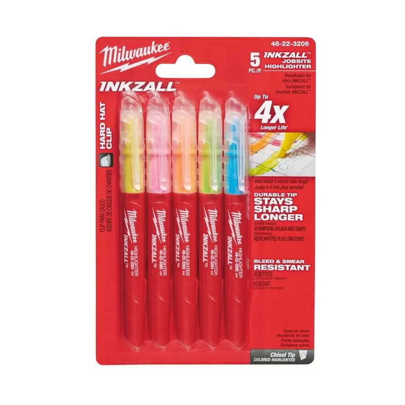 Milwaukee INKZALL Leuchtmarker Set 5-teilig Mega-Angebot
