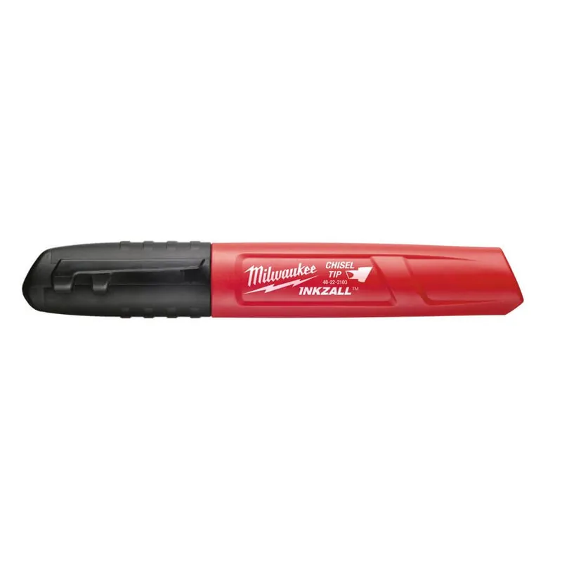 Must-Have Milwaukee INKZALL Permanentmarker Keilspitze, schwarz