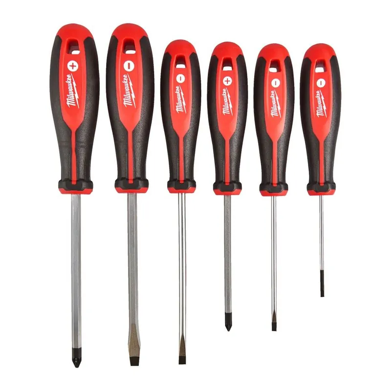 Milwaukee Tri-Lobe Schraubendreher 6-teiliges Set PZ/SL Echt