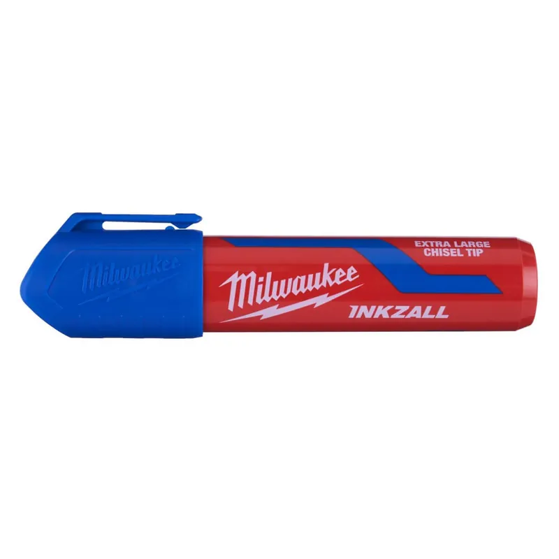 Top-Preis Milwaukee INKZALL Permanentmarker Keilspitze XL Farbe: blau