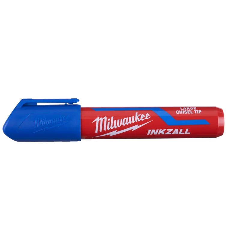 Milwaukee INKZALL Permanentmarker Keilspitze L Farbe: blau Top-Preis