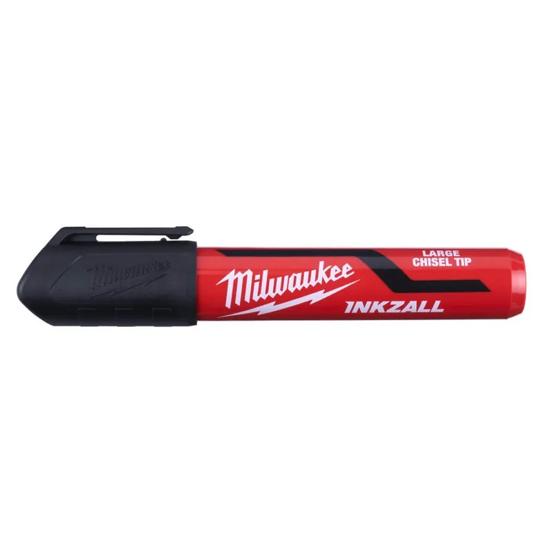 Geprüft Milwaukee INKZALL Permanentmarker Keilspitze L schwarz 3er Pack