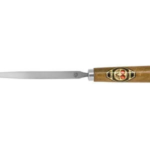 Top-Preis Kirschen Ziehklingenstahl dreikant, mit Holzheft, 120 mm