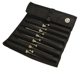Rabatt Kirschen Bildhauerbeitelsatz 6-teilig, in Mikrofaserrolltasche