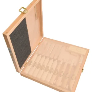 Echt Kirschen Holzkasten leer 11-tlg. für Kerbschnitzsatz
