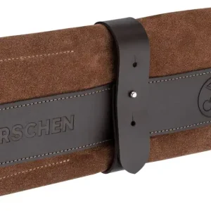 Abverkauf Kirschen Veloursleder-Rolltasche, leer, 12-teilig, 12 Fächer