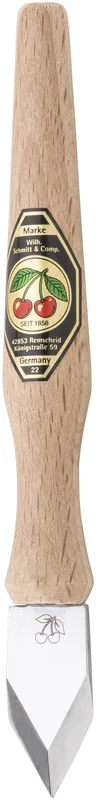 Kirschen Anreißmesser mit Weißbuchenheft, 160 mm Klinge Klinge Neuheit
