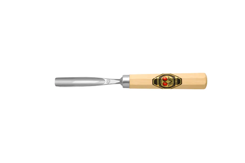 Preisknaller Kirschen Kerbschnitzbeitel gebogen mit tiefer Höhlung Ausführung: Stich 10, 10 mm