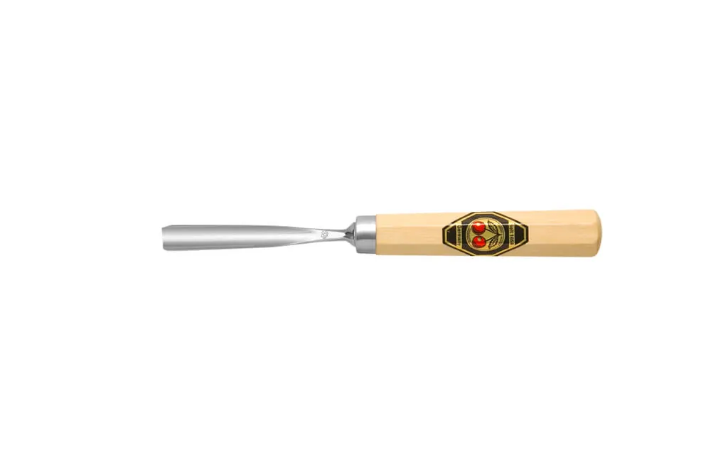 Top-Seller Kirschen Kerbschnitzbeitel gerade mit tiefer Höhlung Ausführung: Stich 10, 10 mm