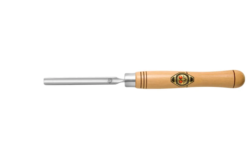 Zertifiziert Kirschen Drechselbeitel 12 mm, kurz, hohl, mit Weißbuchenheft