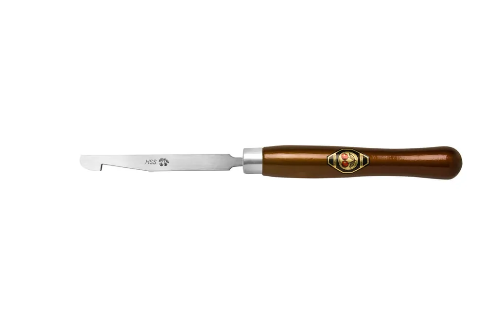 Neu Kirschen HSS Ausdrehstahl 20 mm, runde Schneide, langes Weißbuchenheft
