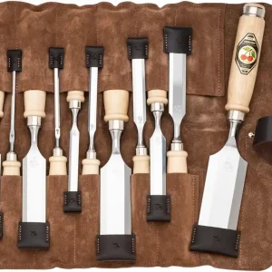 Top-Preis Kirschen Stechbeitelsatz in Ledertasche, 12-tlg.