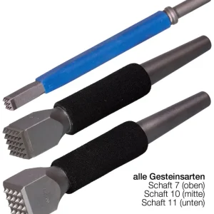 J. König Druckluft-Stocker REXID ERGO Formplatte 10 x 10 mm, 9 Zähne, Schaftform 7 Billig