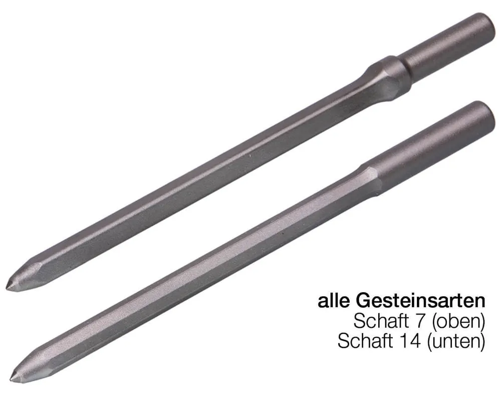 J. König Druckluft-Schriftspitzeisen REXID Stahlstärke: 10 mm, Schaftform 14 Bestpreis