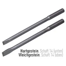 J. König Druckluft-Schrifteisen REXID Hartgestein, 14 Schneidenbreite: 20 mm Meistverkauft