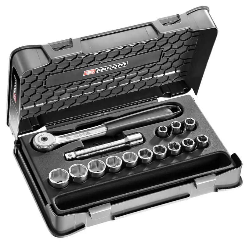 Neue Kollektion FACOM Steckschlüssel-Set 1/2 Zoll S.151B, 15-tlg