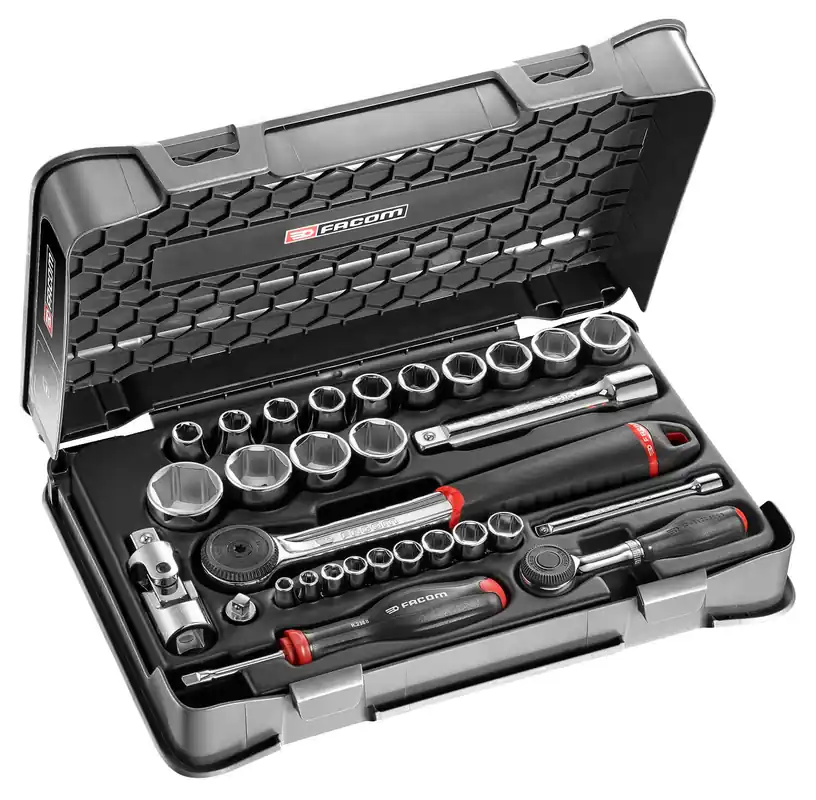FACOM Steckschlüssel-Set 1/4 Zoll 1/2 Zoll, 31-tlg Neue Kollektion