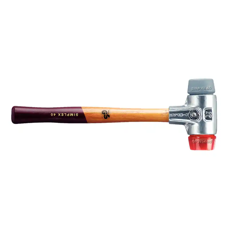 Neu HALDER Simplex-Schonhammer TPE-mid / Plastik, Alugehäuse Durchmesser: 60 mm