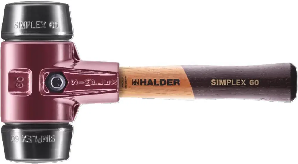 Preis Gesenkt HALDER Simplex-Schonhammer Gummi, kurzer Stiel Durchmesser: 60 mm
