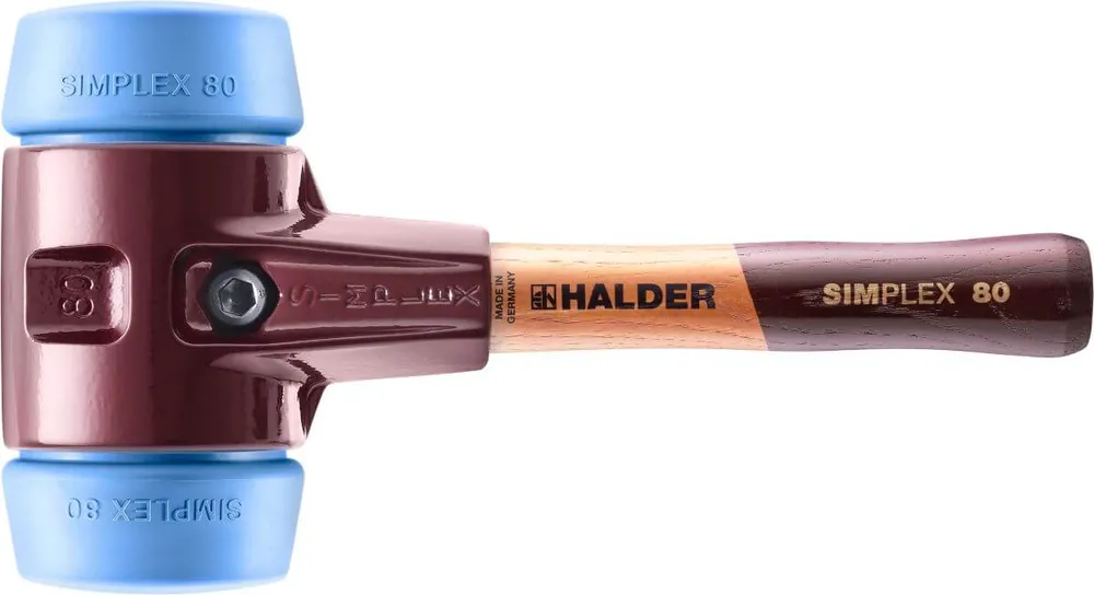 HALDER Simplex-Schonhammer TPE-soft, Ø 80 mm, kurzer Stiel Sonderangebot