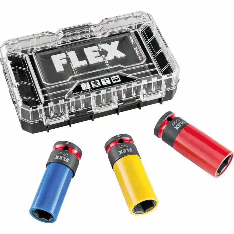 FLEX Schlagnuss-Set 1/2 Zoll IPS D17-21 Heißes Angebot