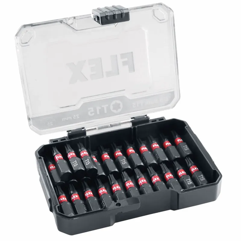 FLEX Bitset Torx DB Bulk, 25 mm Länge, 25 Stück Größe: TX 15 Echt