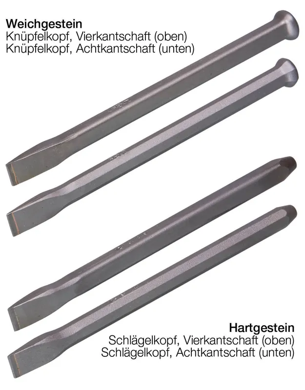 Must-Have J. König Schrifteisen REXID Weichgestein, Achtkant Schneidenbreite: 16 mm