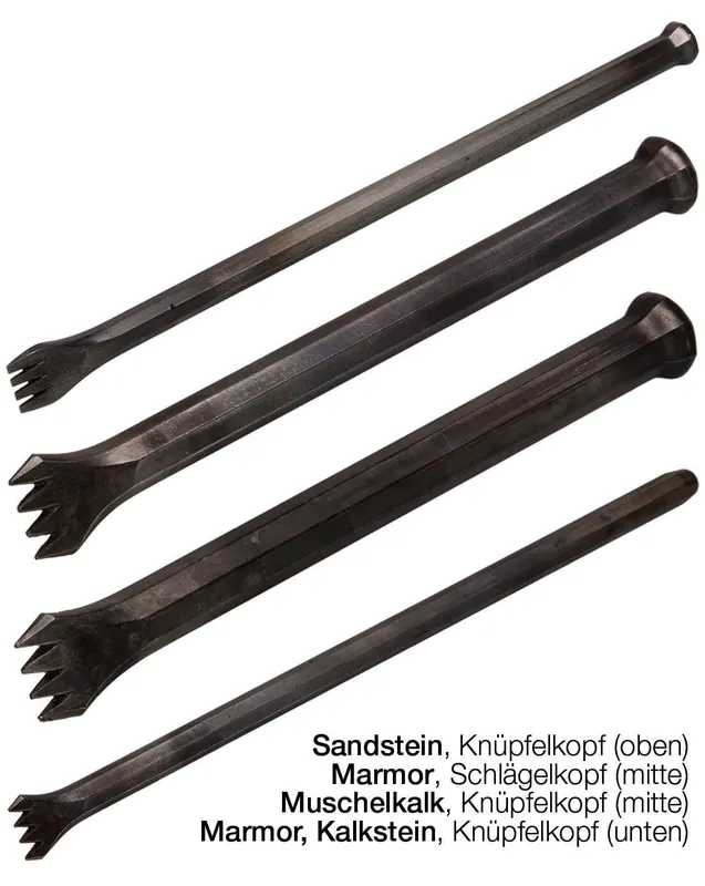 Expressversand J. König Zahneisen Sandstein, Achtkant Größe: 28 x 18 mm, 5 Zähne