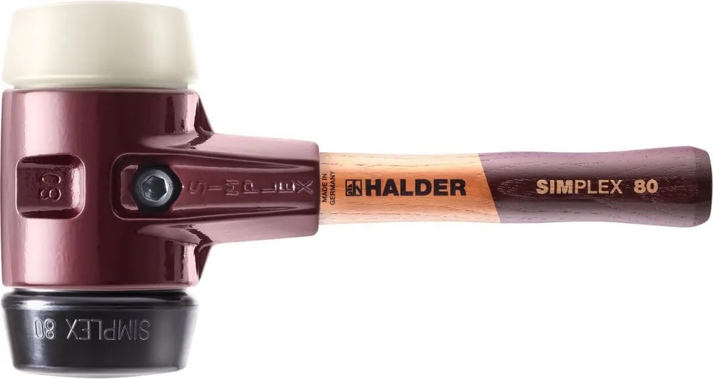 HALDER Simplex-Schonhammer Gummi / Nylon, Ø 80 mm, kurzer Stiel Highlight