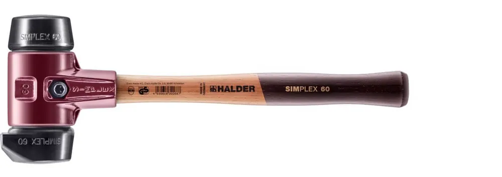 HALDER Simplex-Schonhammer Gummi Standfuß Durchmesser: 80 mm Sonderangebot