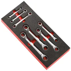 Sofort Bestellen FACOM Modul mit Knarren-Ringschlüsseln, 12-Kant, um 15° geneigter Kopf 6-tlg