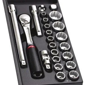 Angebot FACOM Modul mit 12-kant Steckschlüsseln 1/2 Zoll und Umschaltknarre
