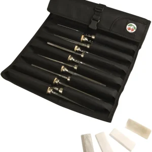 Kirschen Bildhauerbeitelsatz 24-teilig, in Mikrofaserrolltasche Finale Aktion