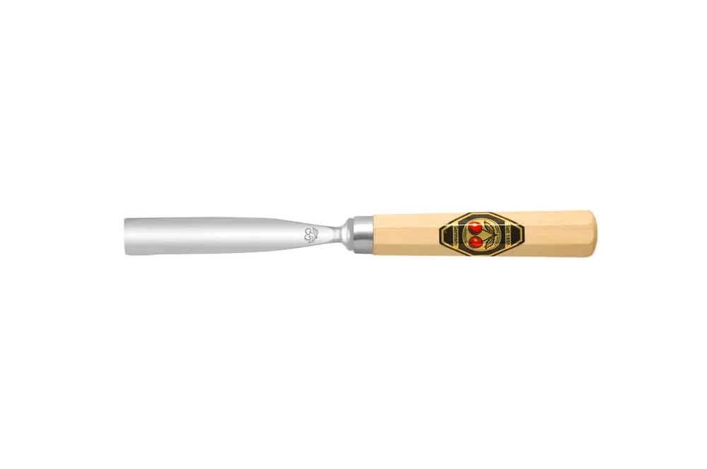 Kirschen Bildhauerbeitel gebogenes Hohleisen, Stich 8 Breite: 40 mm Schneller Versand