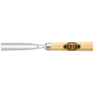 Expressversand Kirschen Bildhauerbeitel gebogenes Hohleisen, Stich 5 Breite: 40 mm