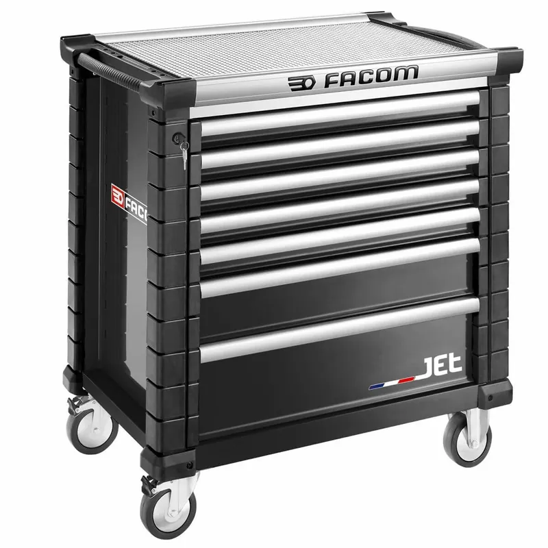 Sale FACOM Werkstattwagen JET+ schwarz mit 7 Schubfächer, 4 Module pro Schubfach Farbe: schwarz